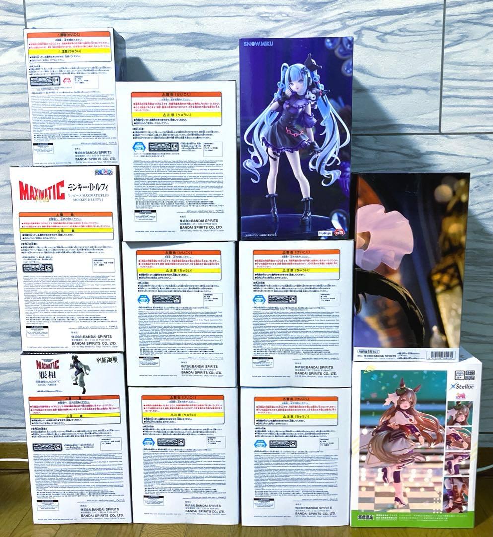 プライズフィギュアまとめ売り ルフィ・脹装・雪ミク など 12点