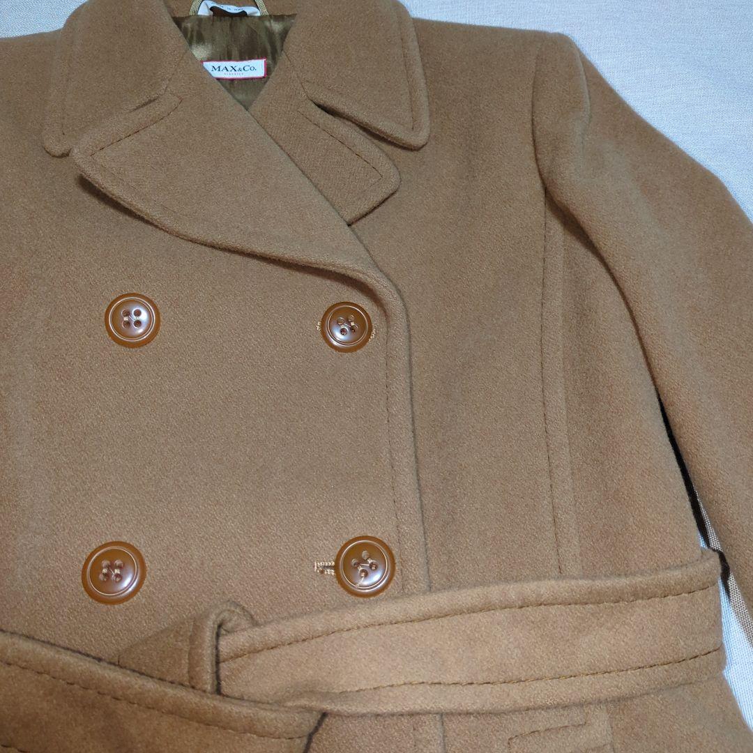 《美品》MAX&Co. キャメル ダブルブレストコート