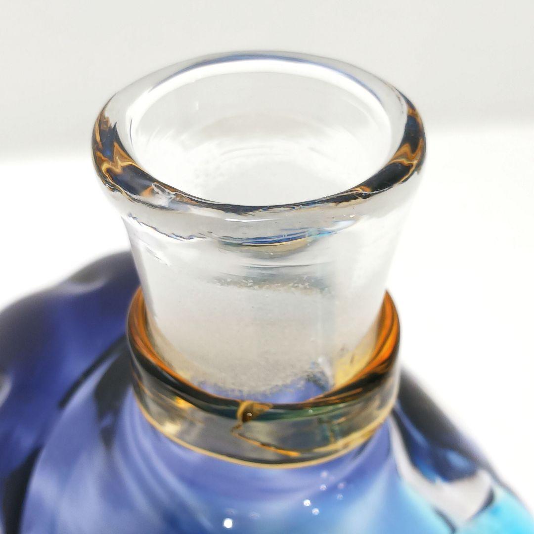 Y2293-62 津軽びいどろ 秋村実 色ガラス デキャンタ 飾瓶 #1 - メルカリ