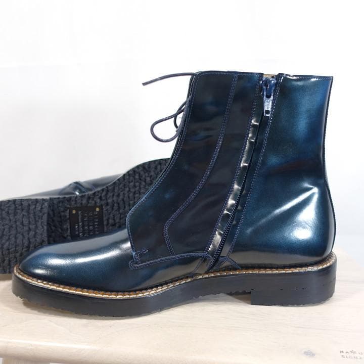 ○kyo様専用○マルタンマルジェラ サイドジップ レースアップブーツ