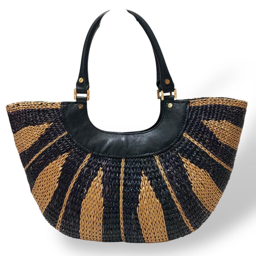 美品】トリーバーチ かごバッグ 三日月 ハーフムーン レザー ロゴ金具