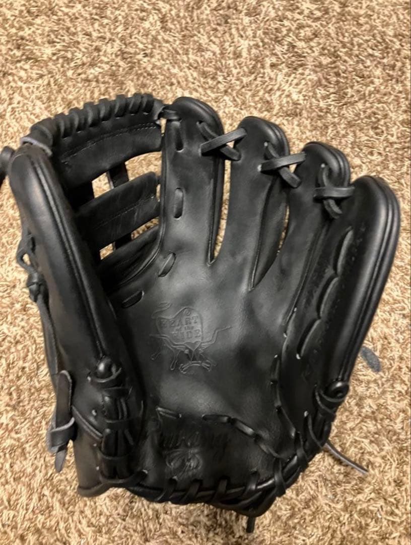 即戦力] 内野手 小ユニ Rawlings 硬式野球グローブ 黒
