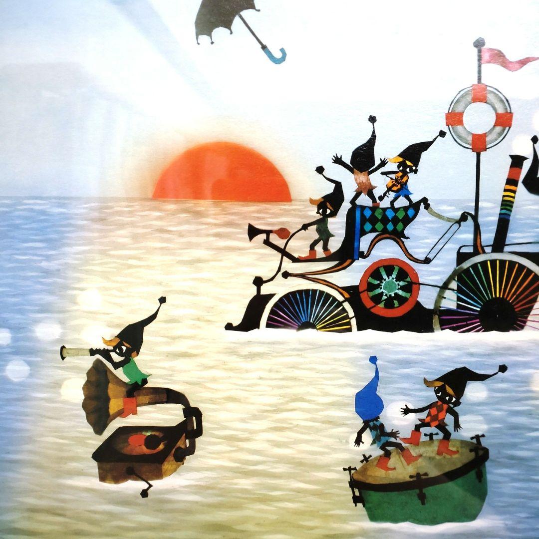 超美品‼️】藤城清治「こびとの旅立ち」 - メルカリ