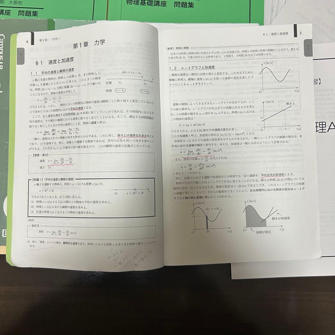 鉄緑会 高二物理 テキスト/問題集/ノート/プリント/冬期講習テキスト