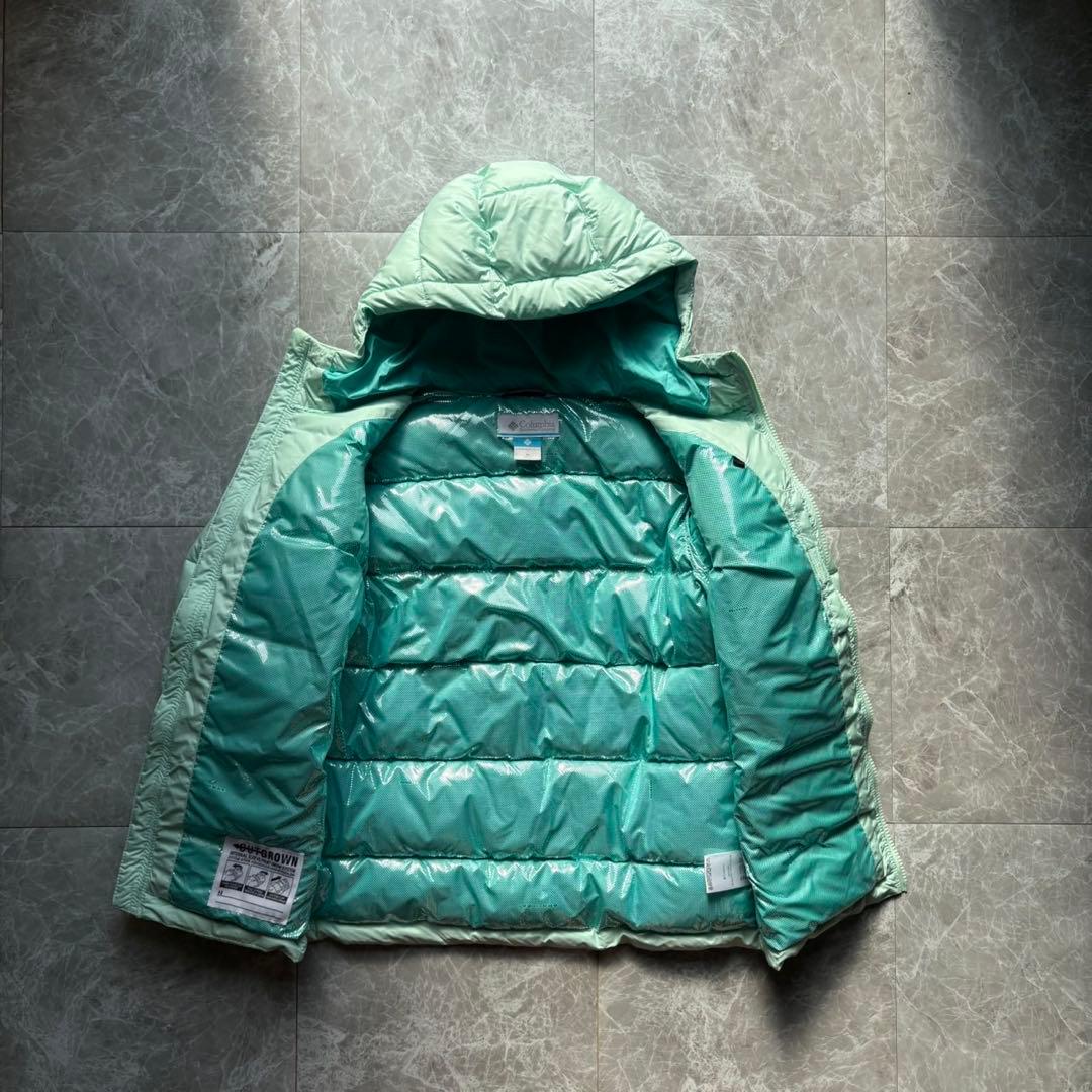 超美品‼️】Columbia ダウンジャケット ライトグリーン M - メルカリ