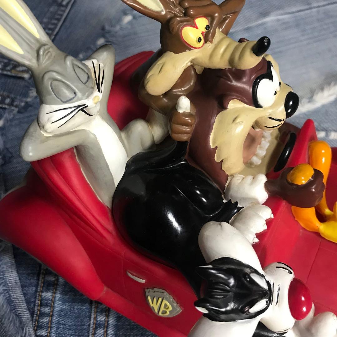 ワーナーブラザーズ バックスバニー トゥイーティー 貯金箱 ソフビ