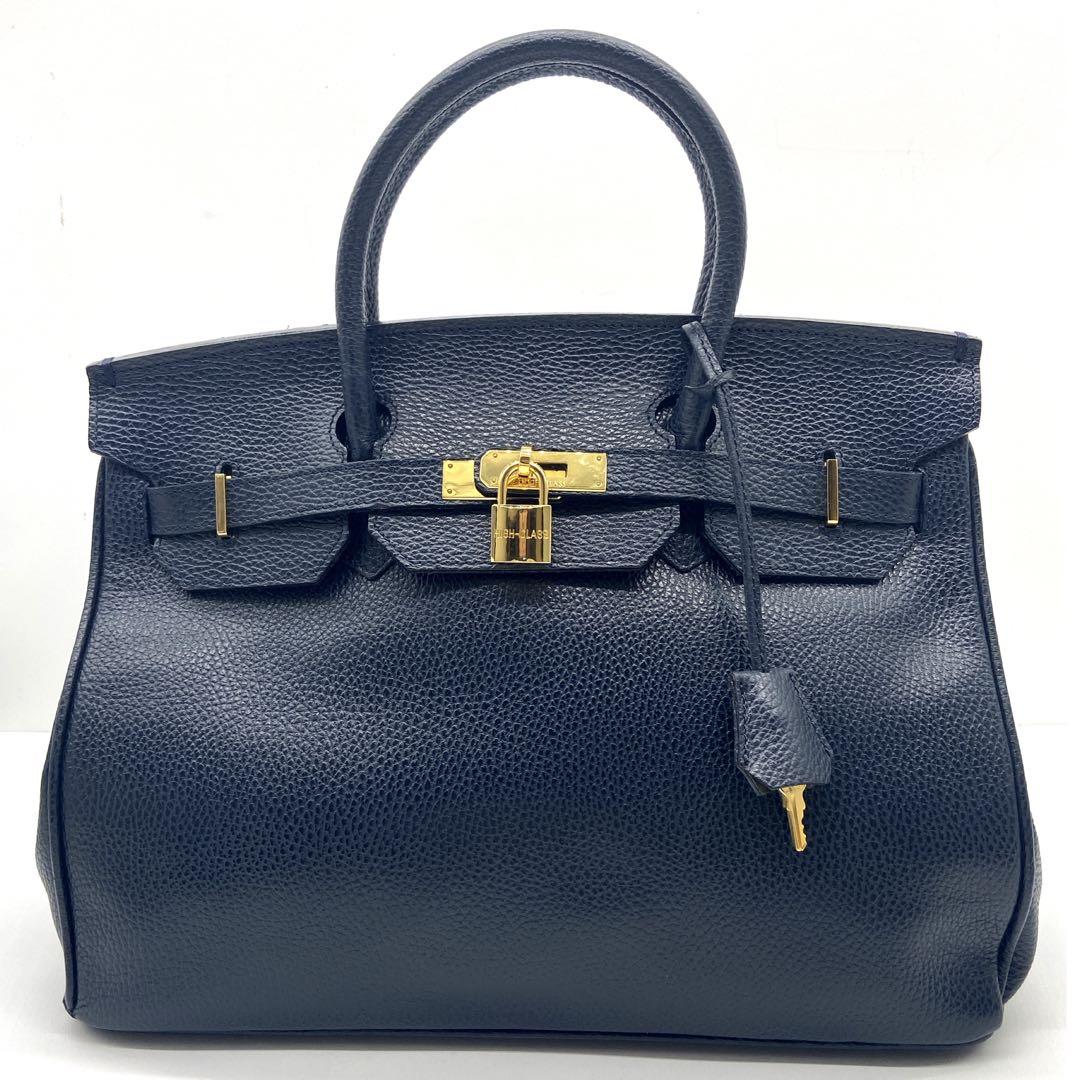 極美品】ヘンリー ハイクラス ハンドバッグ 35 カデナ ゴールド金具