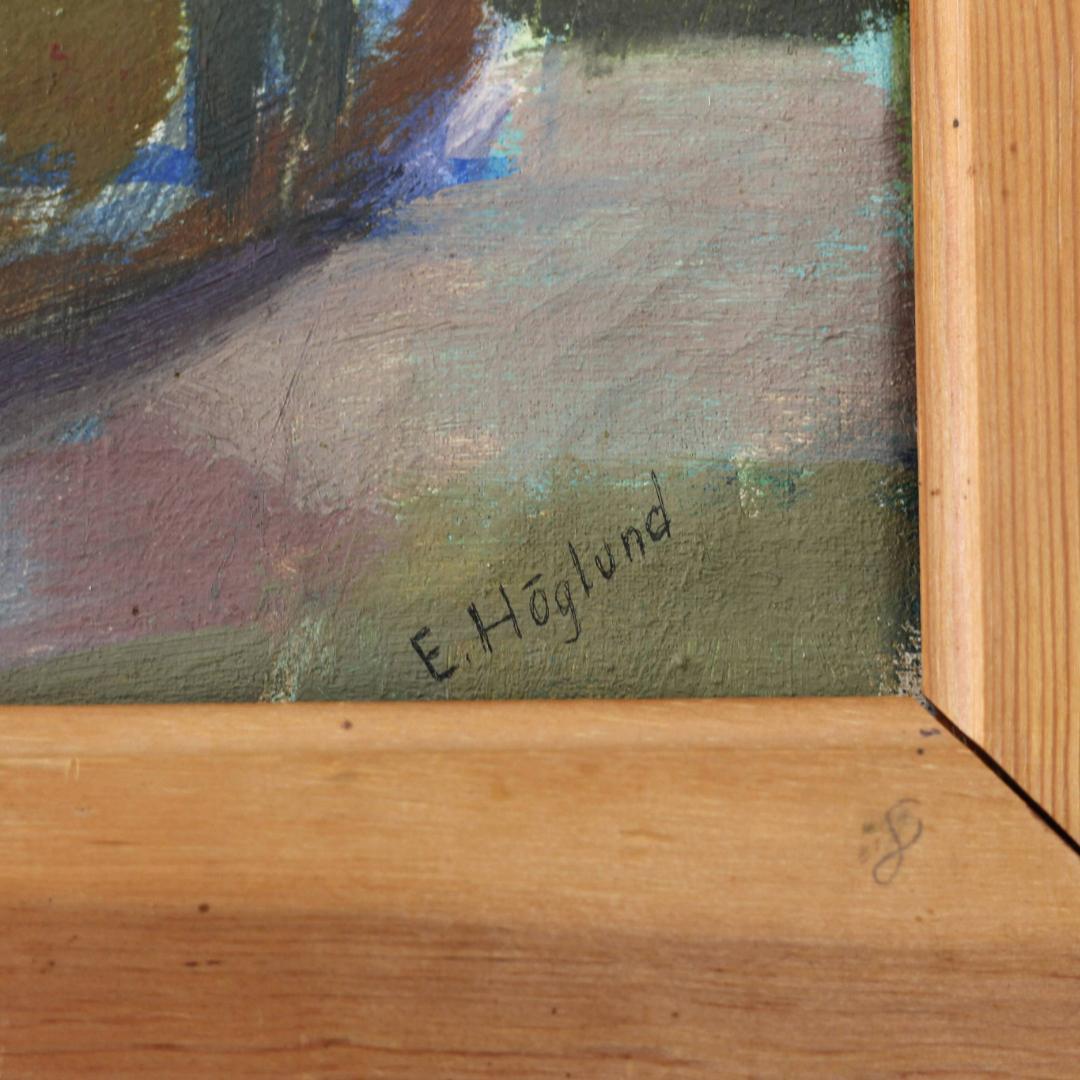 超貴重・一点物】エリックホグラン Erik Hoglund 油彩画 北欧アート