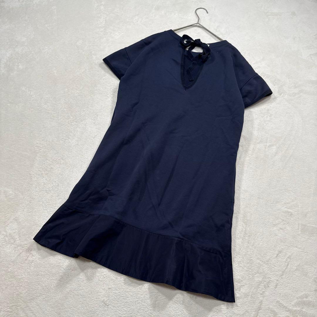 MONCLER スウェット 異素材 切替 ワンピース ワンポイント M - メルカリ