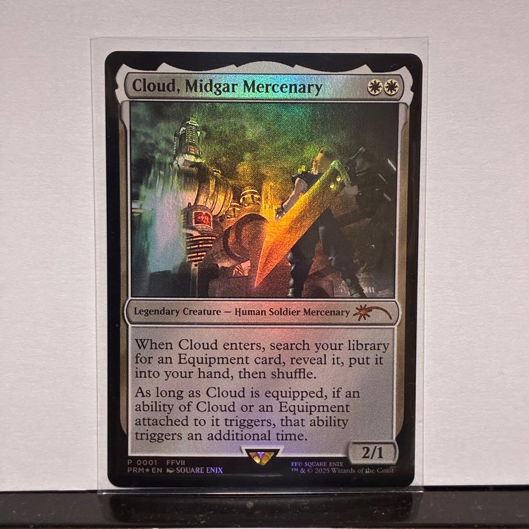 ミッドガルの傭兵、クラウド 海外限定 統率者プロモ版 - メルカリ