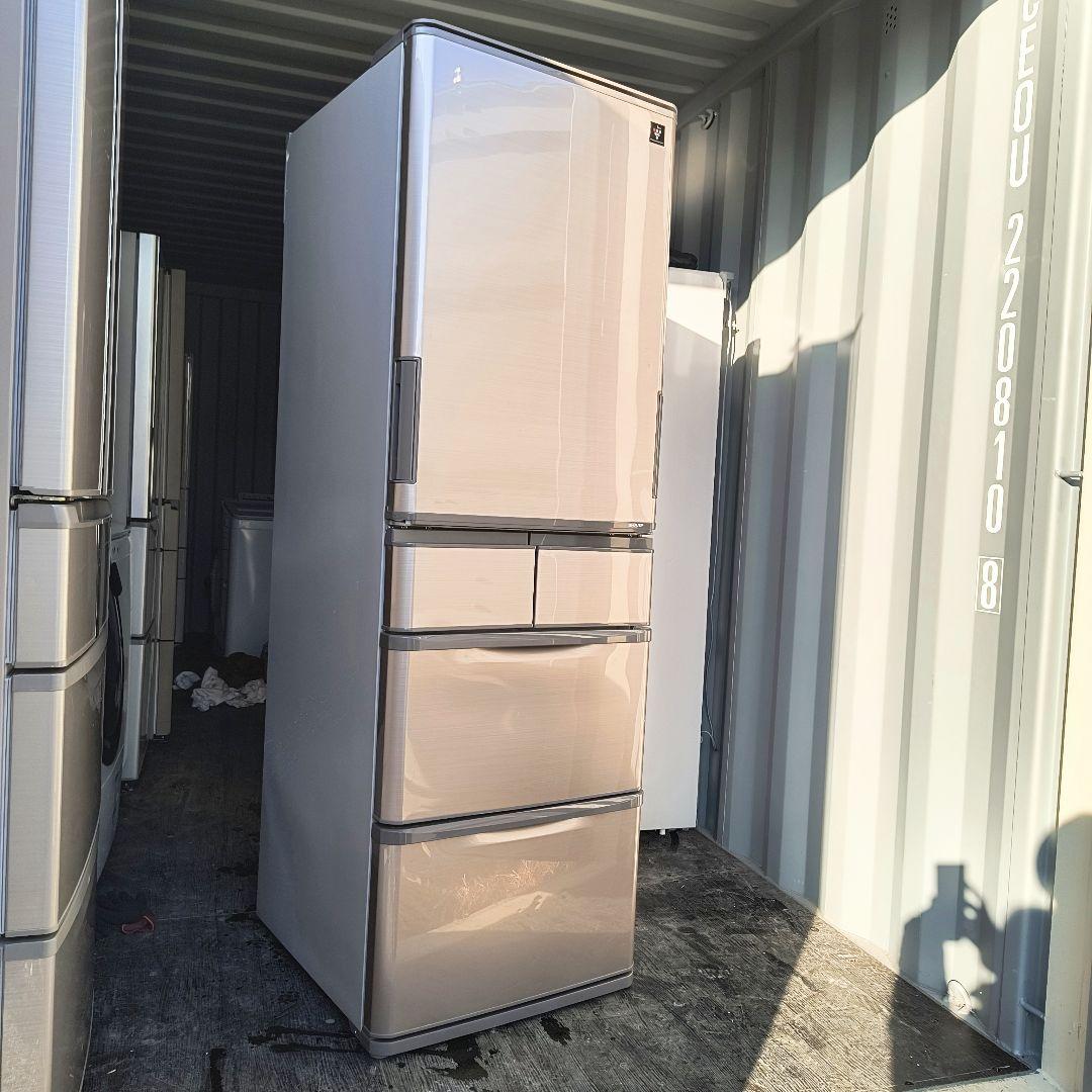 運搬取付無料！ブライトブラウン・どっちもドア・純正SHARP！！完動品