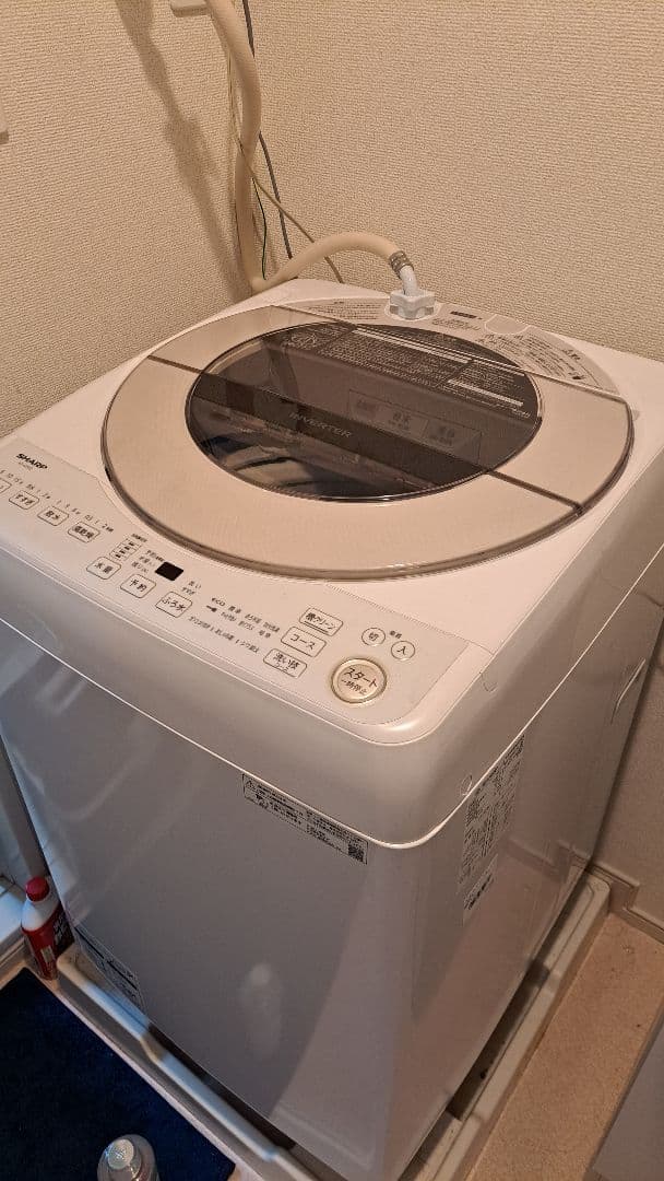 【群馬県伊勢崎市、引取又は配送別途】2023年製　シャープ　洗濯機　9kg 群馬県伊勢崎市、引取又は配送別途】2023年製 シャープ 洗濯機 9kg