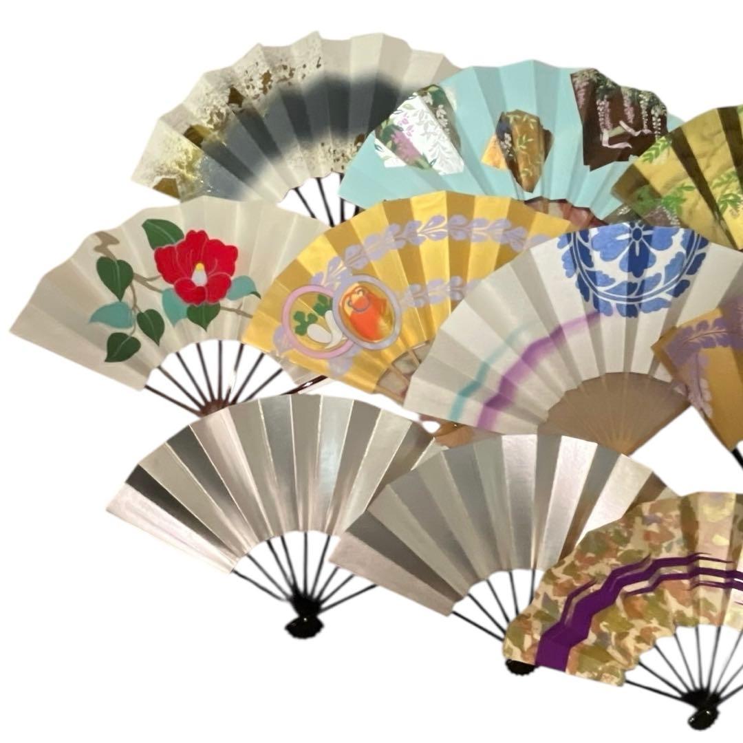 日本舞踊 藤間流 舞扇 家元選定扇 他 全10本 京扇堂