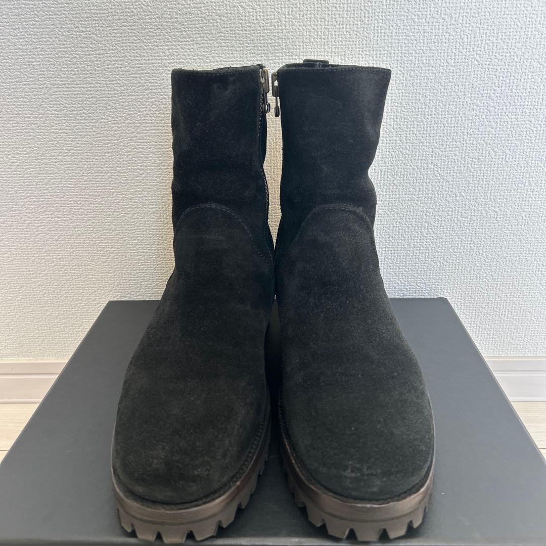 ブッテロ BUTTERO サイドジップ ブーツ 39 B1117 スウェード 黒 BUTTERO（ブッテロ） イタリア製 サイドジップブーツ メンズ EUR：40