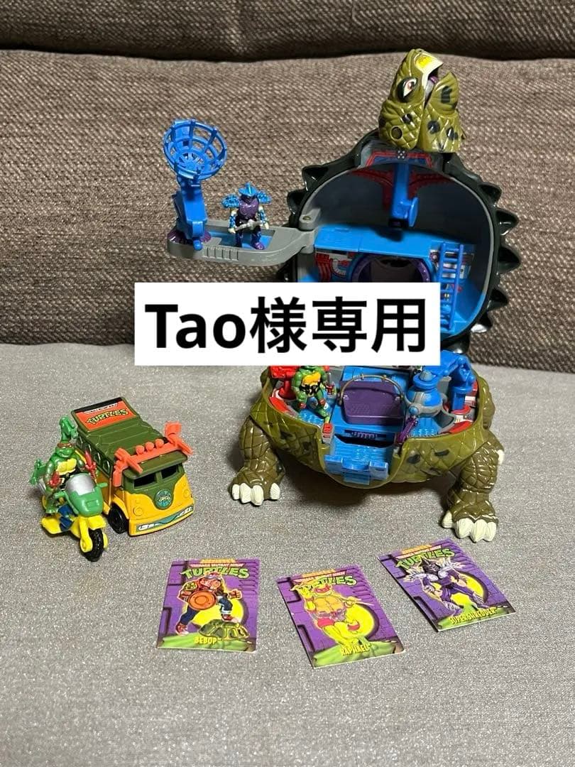 タートルズ ミュータントベース＆ミニタートルマシン・タートルワゴン