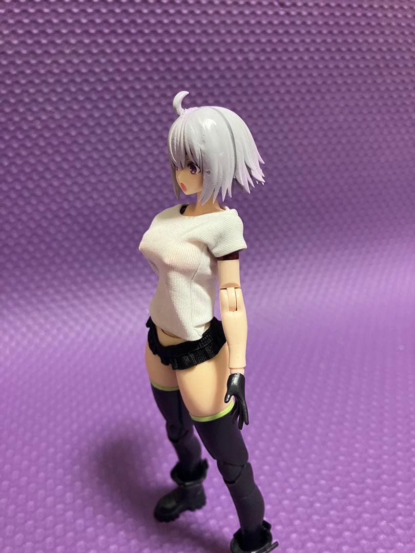 メガミデバイス 鯉印製koibody L使用改造素体髪パーツ フェイスパーツ