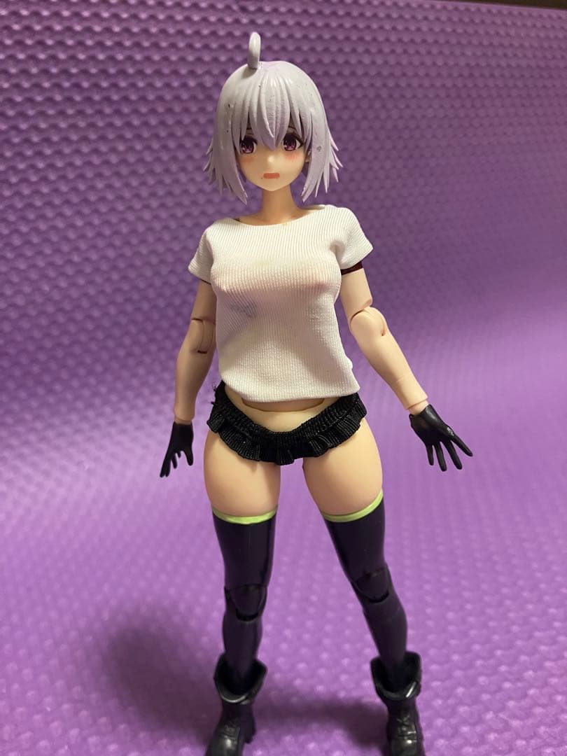 メガミデバイス 鯉印製koibody L使用改造素体髪パーツ フェイスパーツ