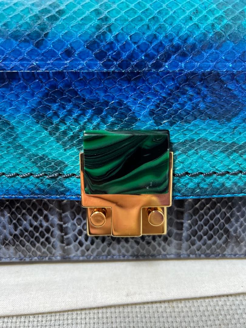 LANVAN Python Bag アルベールエルバス クラッチバッグ