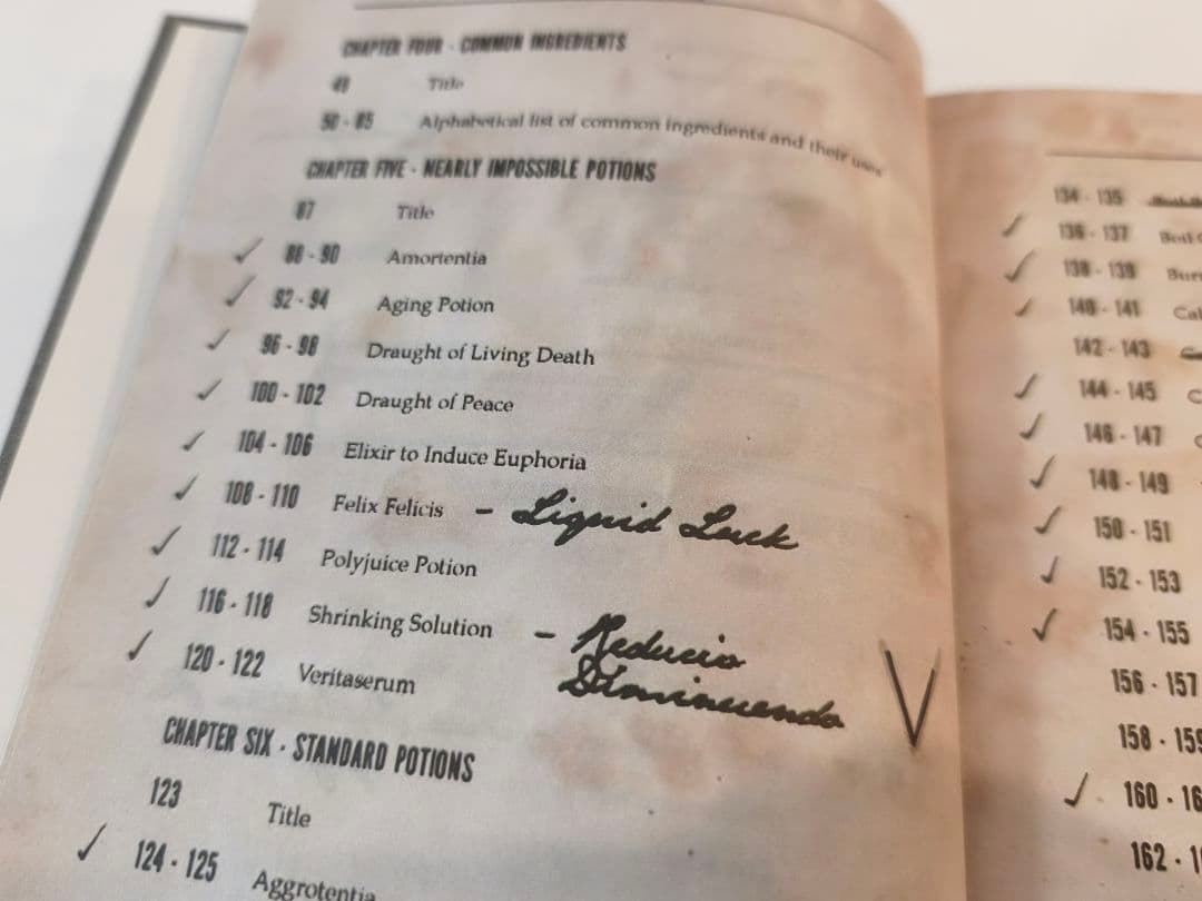 上級魔法薬学 教科書 レプリカ