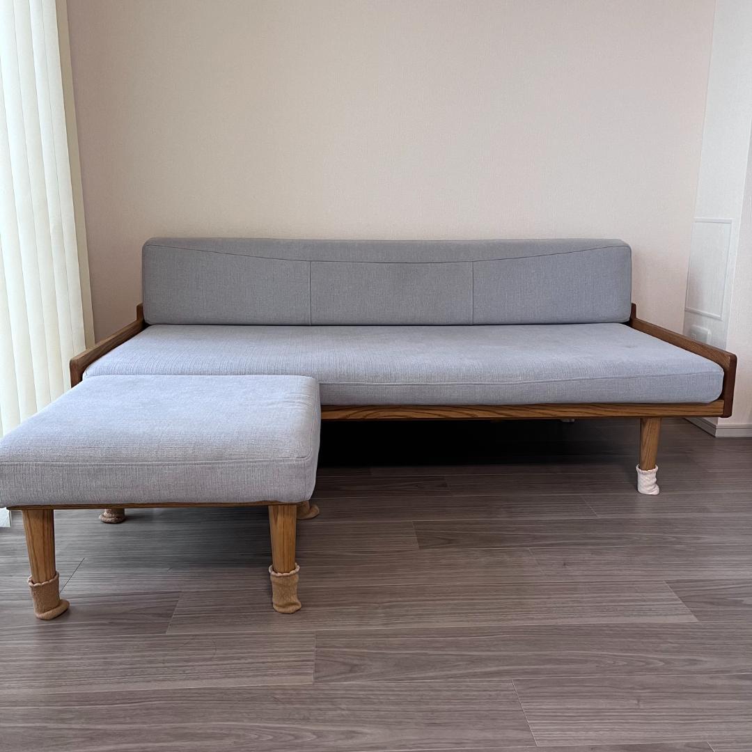 モモナチュラル momonatural デイソファ＆オットマンセット - メルカリ