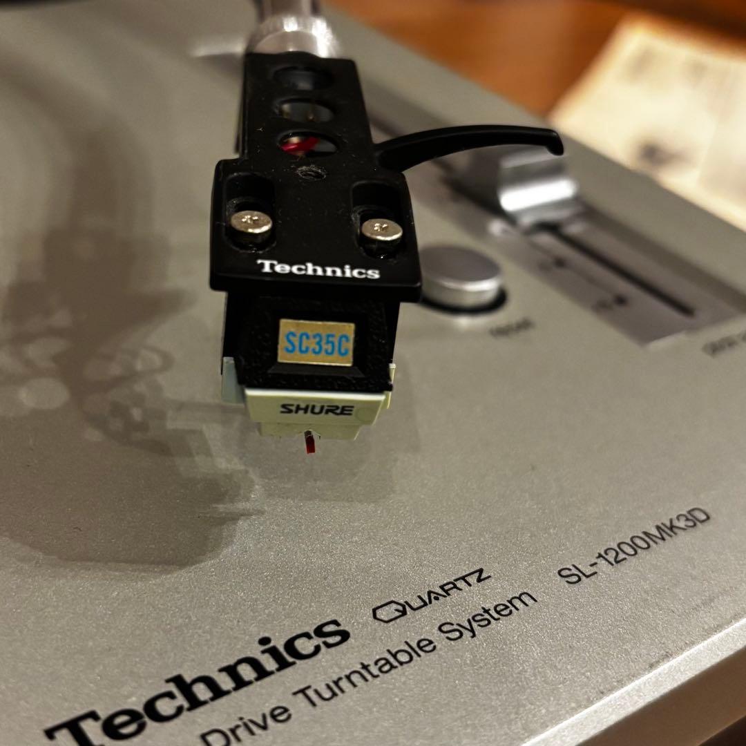 Technics sl1200mk3d + Shure SC35C（針付き）