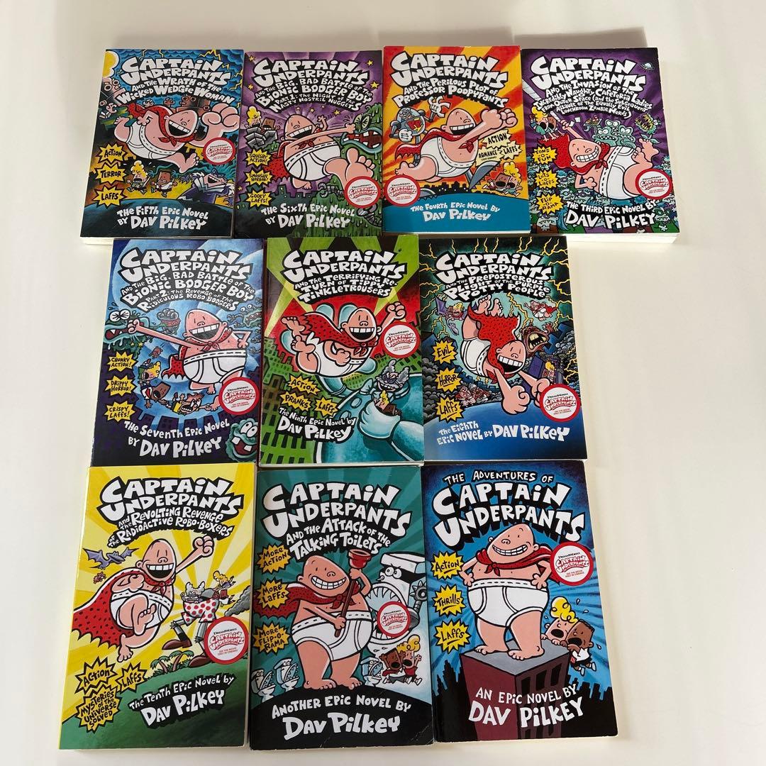キャプテン・アンダーパンツ 10巻セット Captain Underpants 10 Books Collection: Pilkey, Dav: 9781443108010