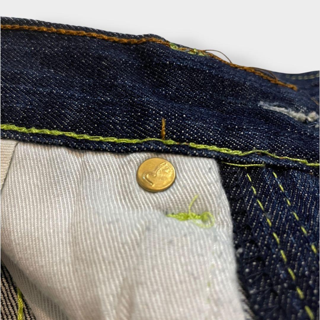 00’s《EVISU》ビックカモメ　デカカモメ　ピンク　濃紺　大黒　希少　美品