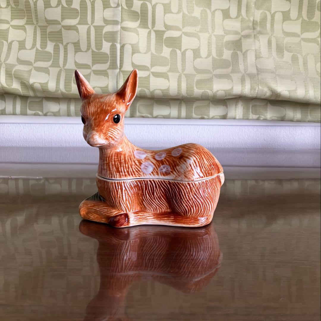 ミッシェル・コーガン　鹿　パテポット　テリーヌポット　フランス　ヴィンテージ ミッシェル・コーガン 鹿 パテポット テリーヌポット フランス