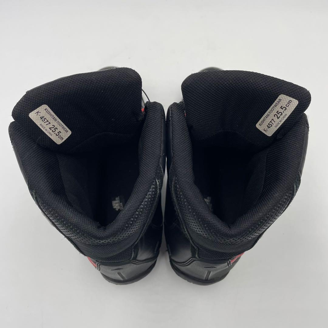 クシタニ アドーネシューズ　K-4577 25.5cm 黒赤