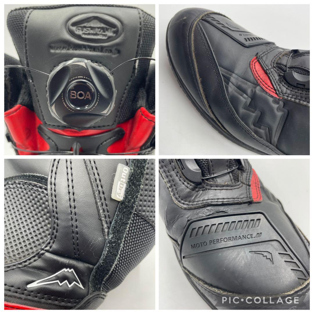 クシタニ アドーネシューズ　K-4577 25.5cm 黒赤