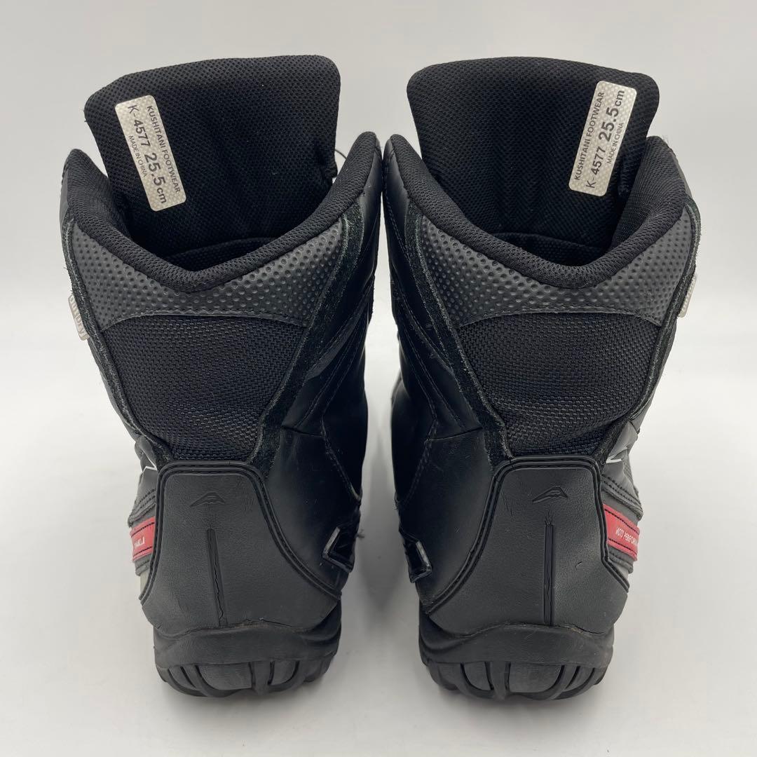 クシタニ アドーネシューズ　K-4577 25.5cm 黒赤