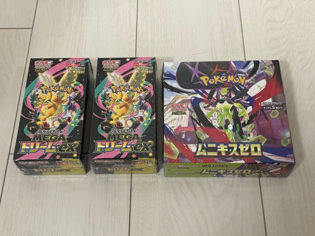ポケカ MEGAドリームex ＆ ムニキスゼロ 未開封シュリンク付 3box