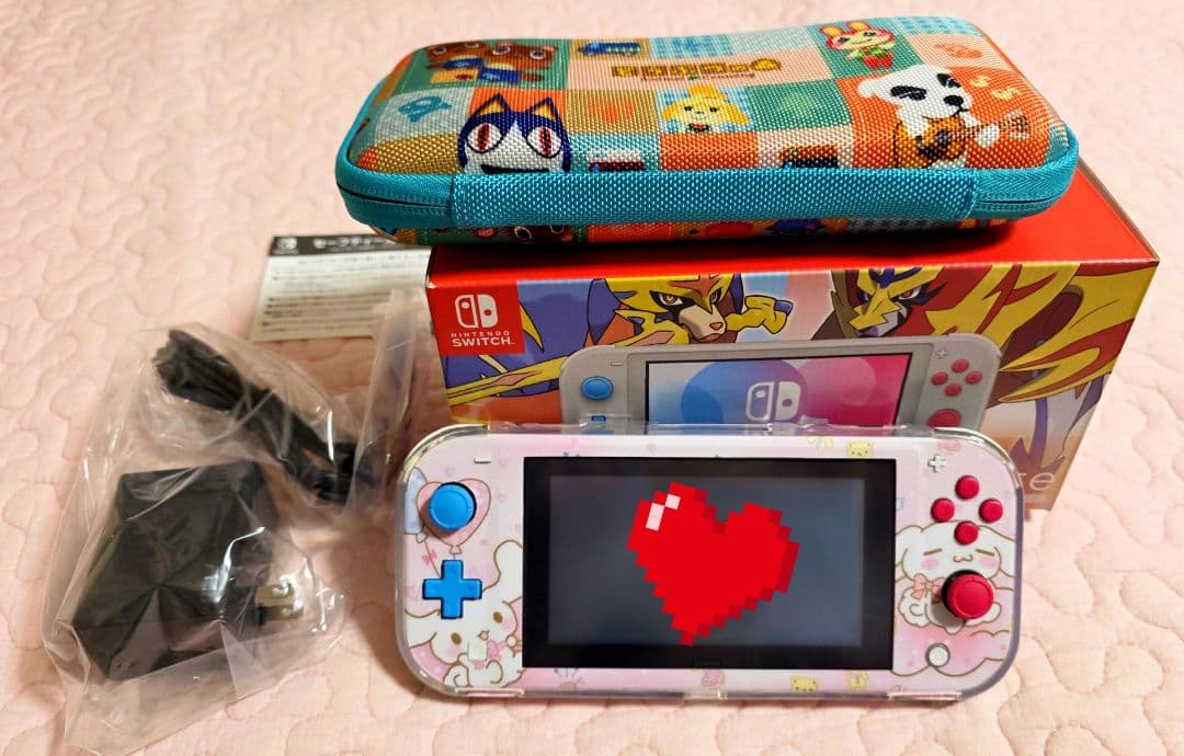 Nintendo Switch Lite・シナモロールデコ／どうぶつの森ケース付 Amazon.co.jp: Switch lite用 ケース かわいい 半透明 ニンテンドー