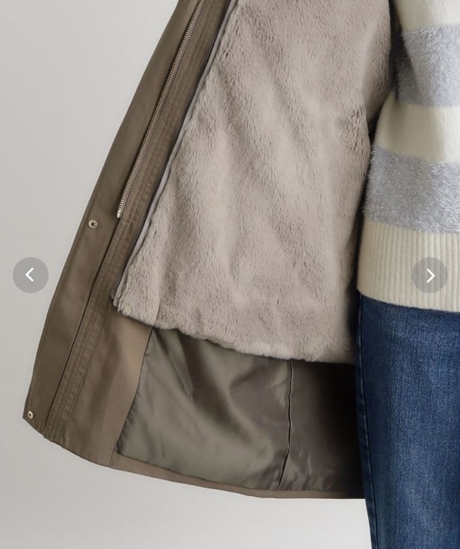 トープ 撥水 4way フェイクファーライナー ロング マンパ - メルカリ