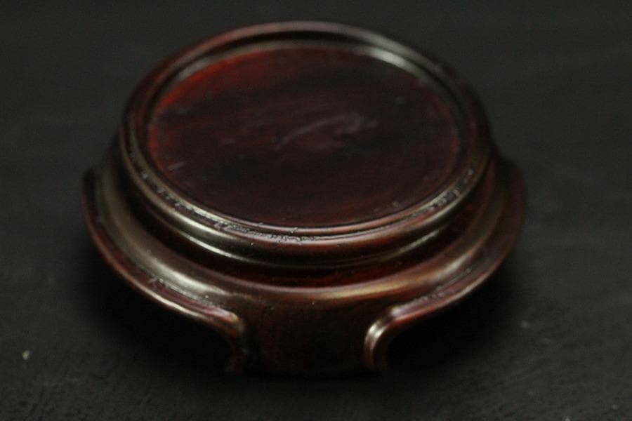 中国美術 台湾 暁芳窯 蔡暁窯 釉裏紅 青花 唐子紋 瓶 台付(A967