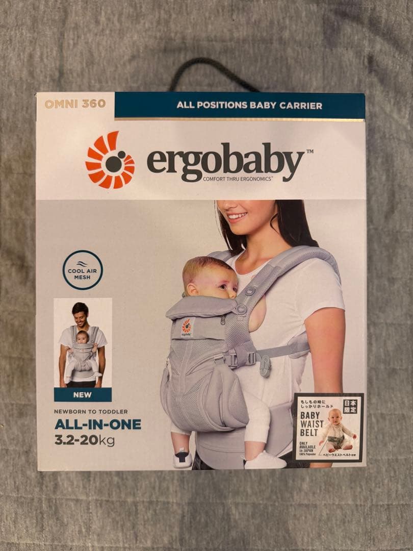 ergobaby OMNI 360 抱っこ紐 グレー&コニー付き Amazon.co.jp: エルゴベビー (Ergobaby) 抱っこひも メッシュ おんぶ