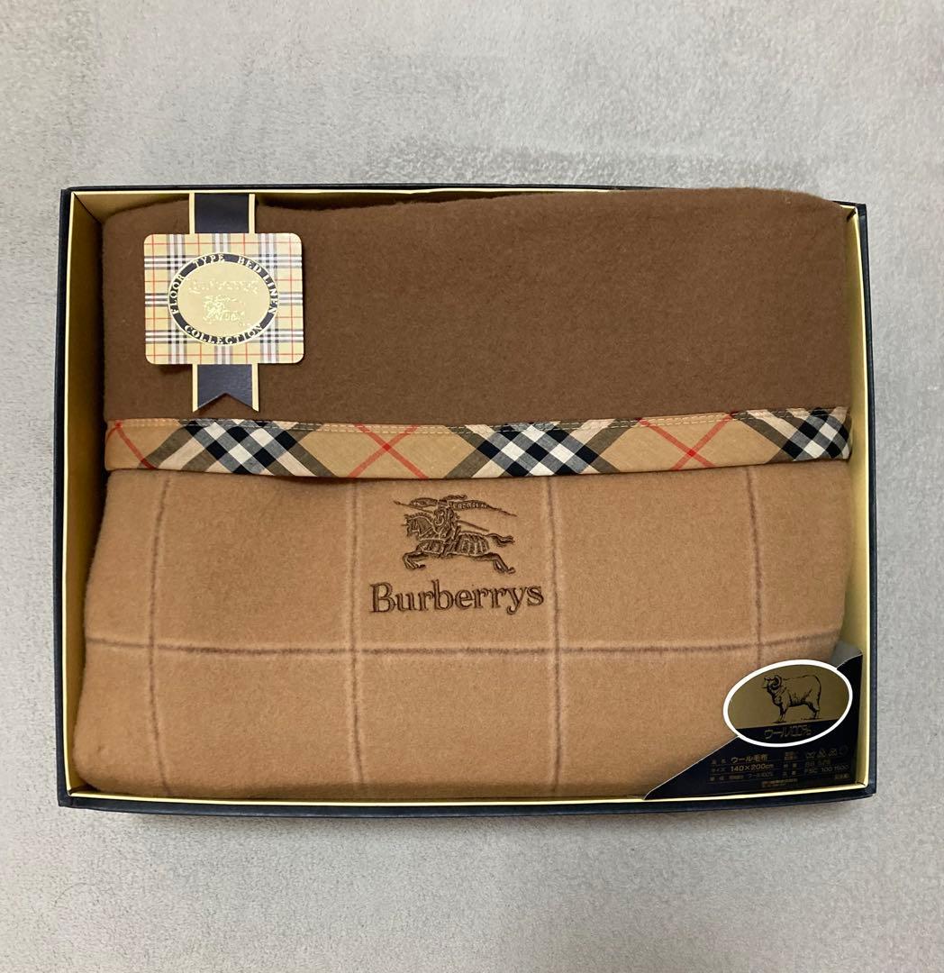 新品】Burberrys バーバリー ウール100% ウール毛布 西川産業 - メルカリ