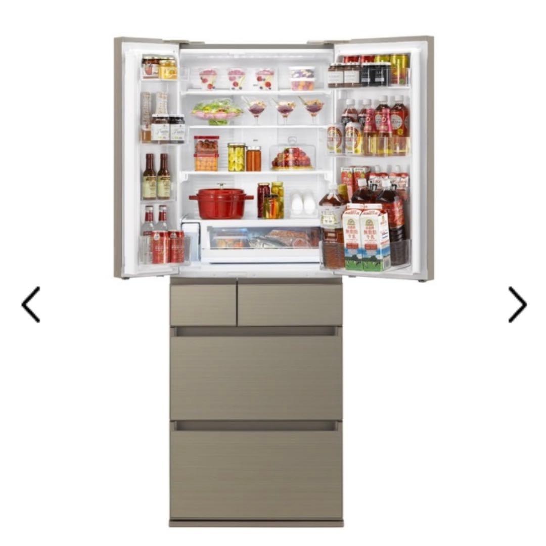 SALE中】 Panasonic 500L 観音開き冷蔵庫、ナノイー木目調 - メルカリ