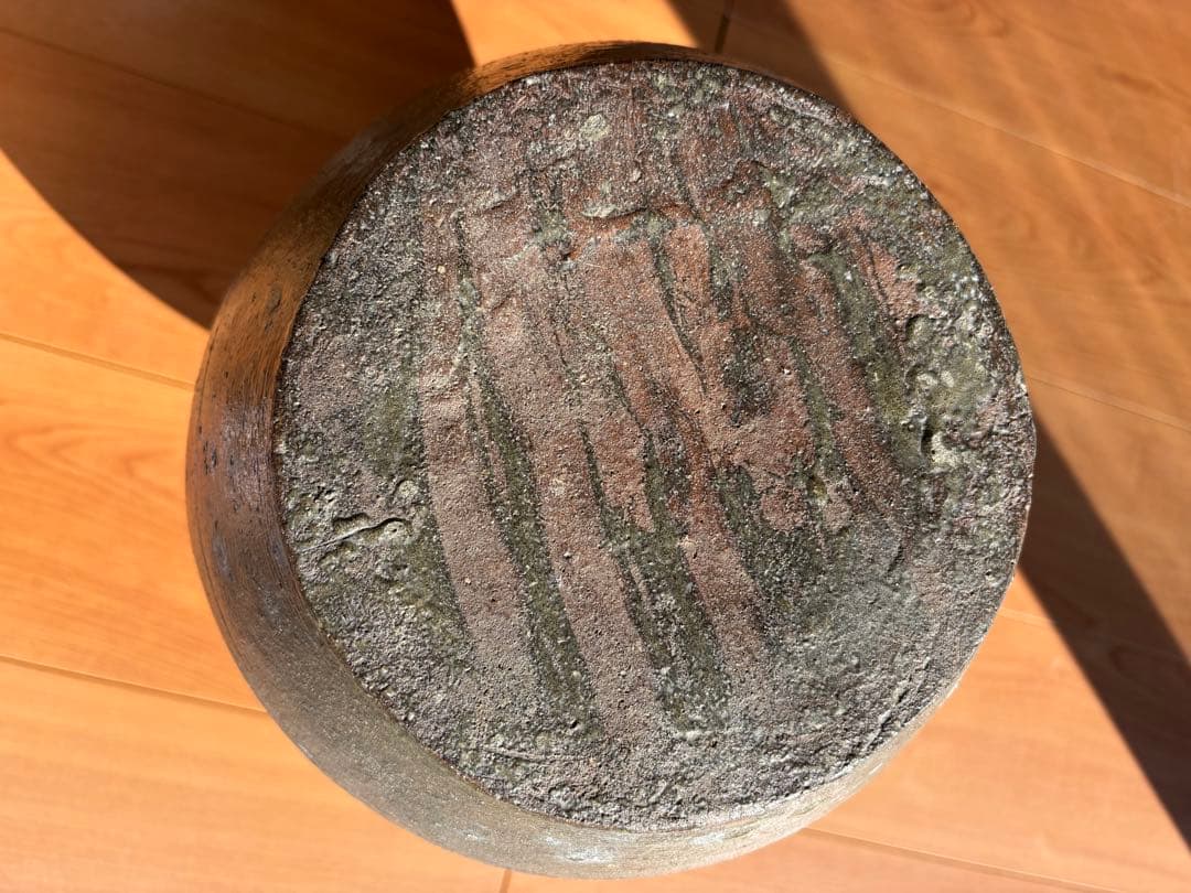 備前焼 大型徳利 無釉焼き締め 骨董品 アンティーク置物