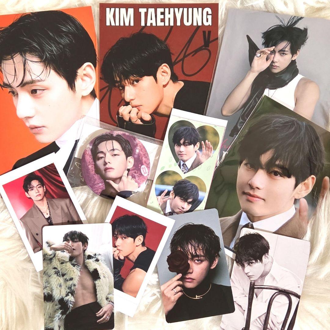 BTS V テテ ポストカード&Lサイズフォト&バッジセット - メルカリ