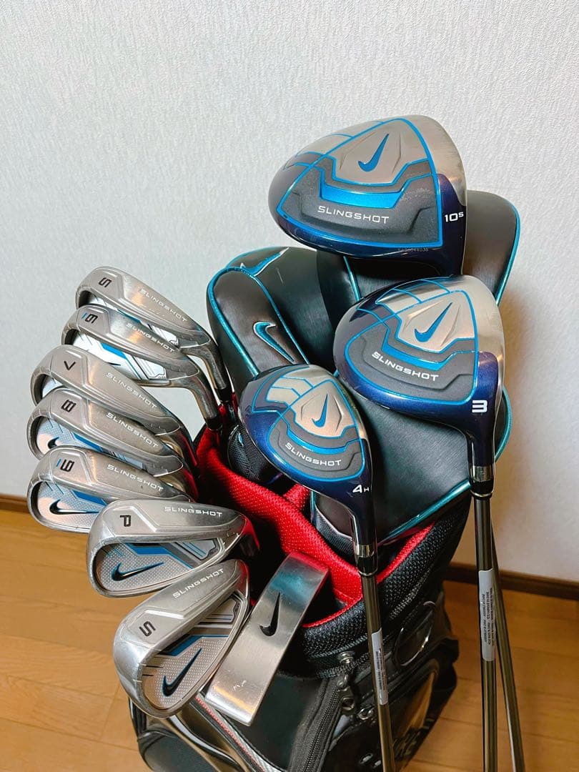 NIKEナイキ ゴルフクラブキャディバッグセット 初心者向け 未使用ボール24個 NIKE（ナイキ） キャディバッグ gf3018 ユニセックス アウトドア 軽量