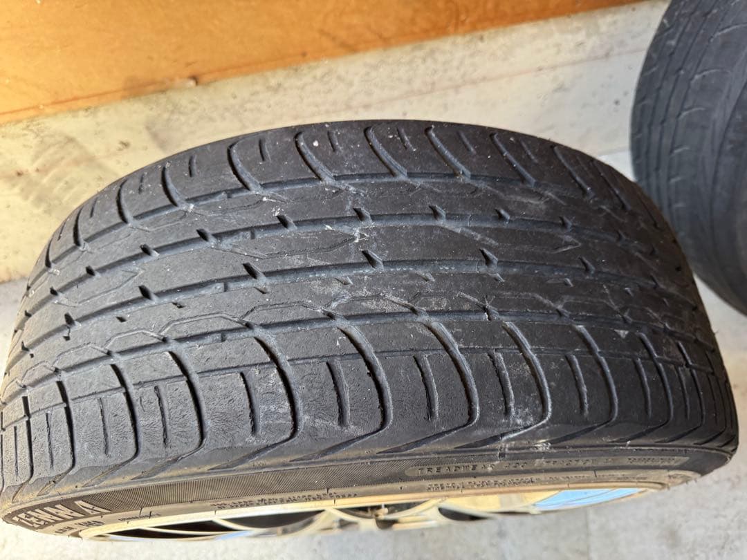 送料無料。Rays ホムラ　19インチ ホイールセット　8.5j ＋45