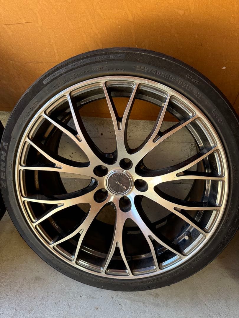 送料無料。Rays ホムラ　19インチ ホイールセット　8.5j ＋45