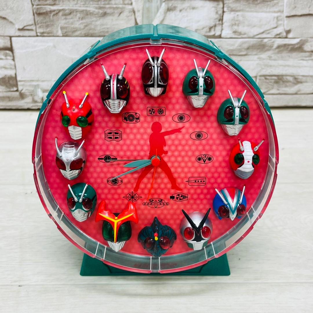 美品 限定生産品 仮面ライダー 40周年記念 アラームクロック 目覚まし