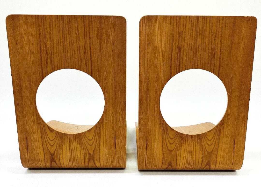 Tendo 天童木工 座椅子 2脚セット 藤森健次 曲げ木 ケヤキ板目