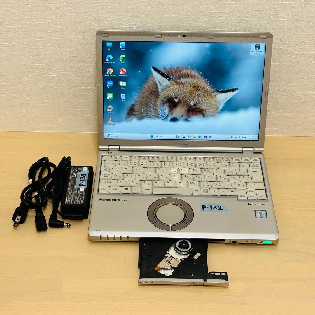 レッツノート PC Windows11 SSD DVD オフィス付き P-132 - メルカリ