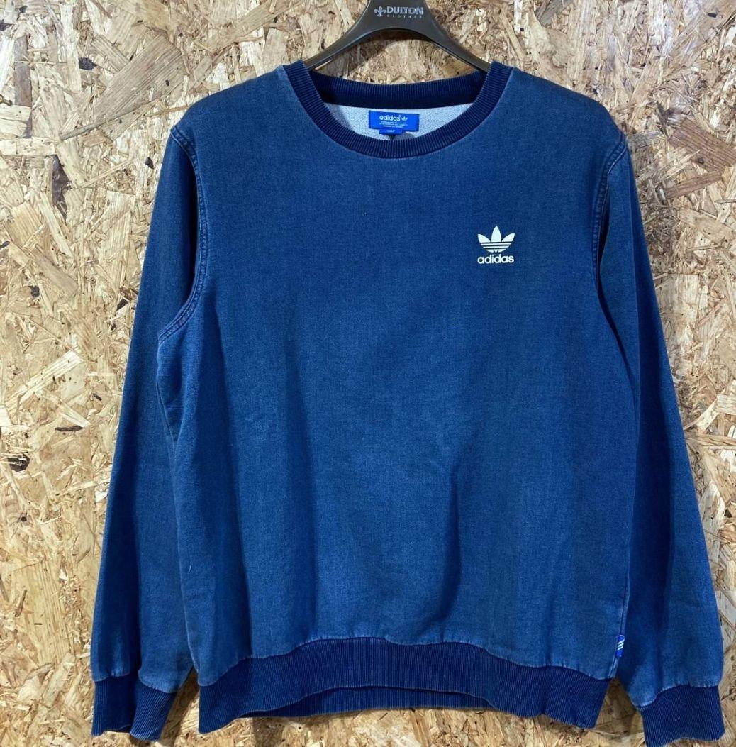 アディダスオリジナルス トレーナーデニム風 スウェット　Oサイズ アディダスオリジナルス トレーナーデニム風 スウェット Oサイズ