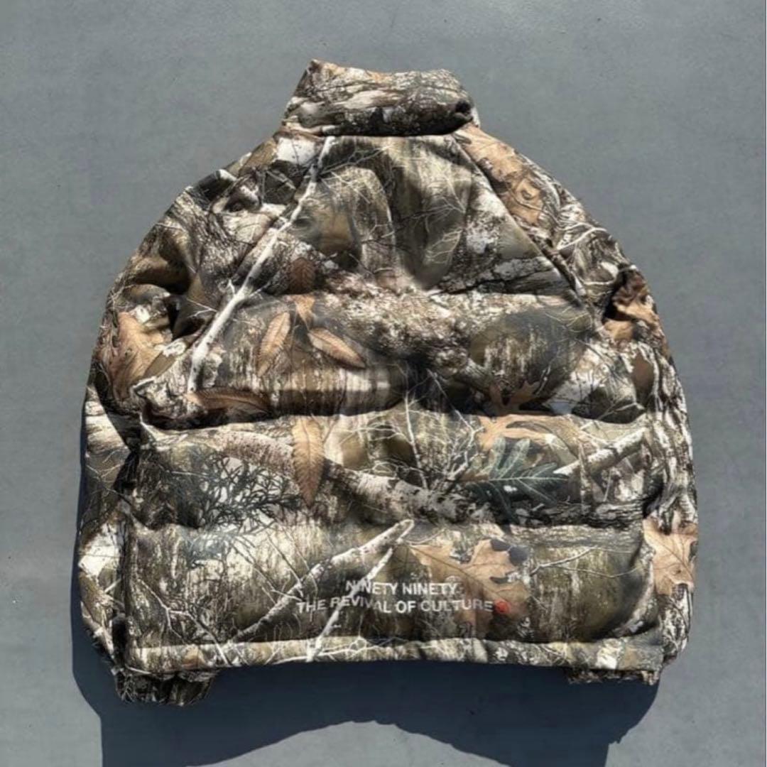 9090 リアルツリー 90 Logo Puffer Jacket ダウン - メルカリ