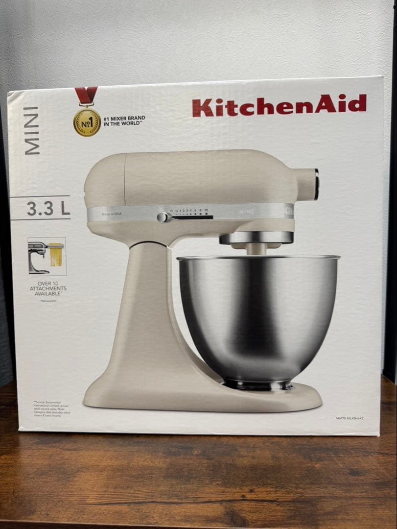 新品 KitchenAid キッチンエイドMini 3.3L ミルクシェイク色