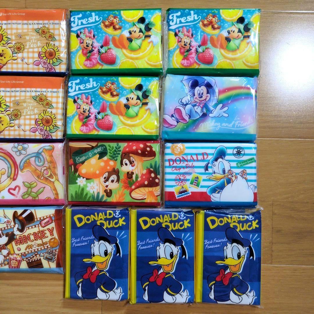 第一生命 ポケットティッシュ ディズニー ミッキー プーさん 17個